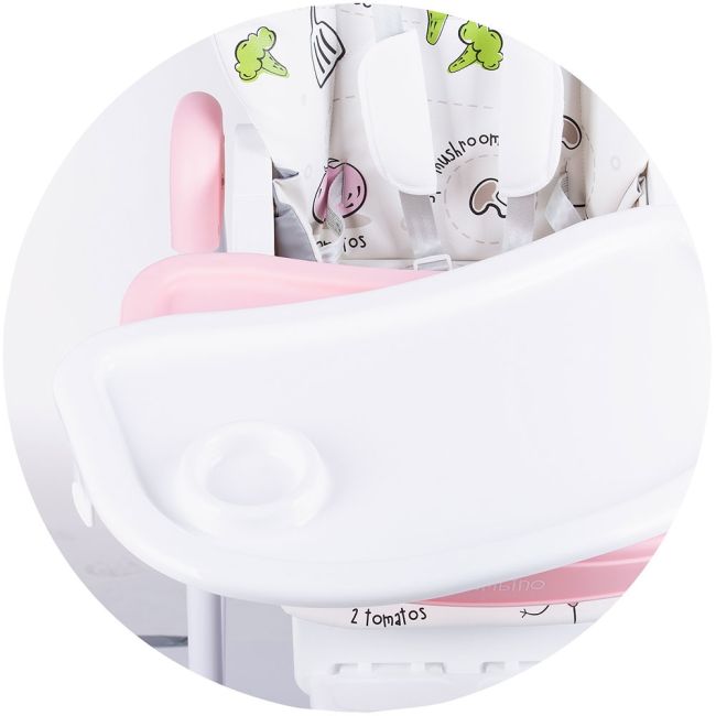 Scaun de masa chipolino bambino rose water hubsthbm02306rw
