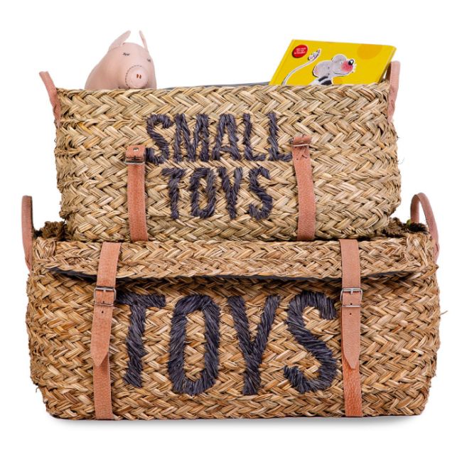 Set 2 cosuri depozitare din ratan Childhome ERFCH-CHRBTOY