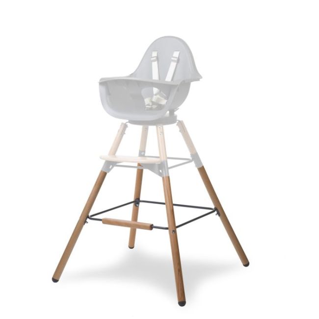 Set picioare cu suport pentru scaun de masa Childhome Evolu Natural/Antracit ERFCH-CHEVOFTNANT