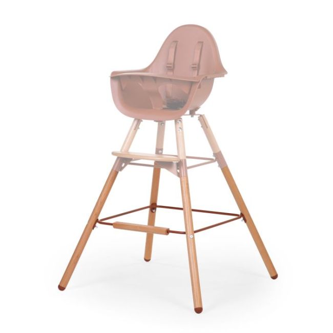 Set picioare cu suport pentru scaun de masa Childhome Evolu Natural/Ruginiu ERFCH-CHEVOFTRU