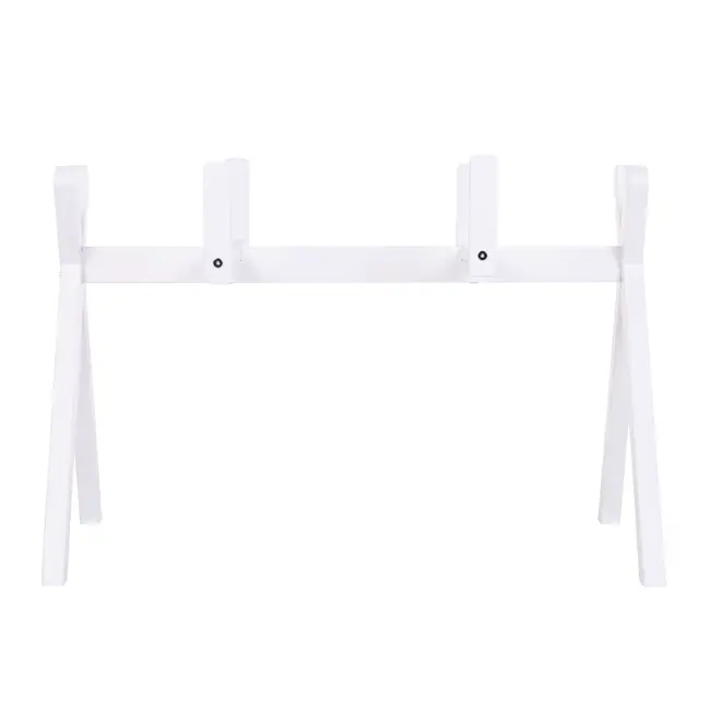 Suport pentru Cos bebe Moise Childhome si Centru de activitati, Lemn Alb ERFCH-TIPMBSW