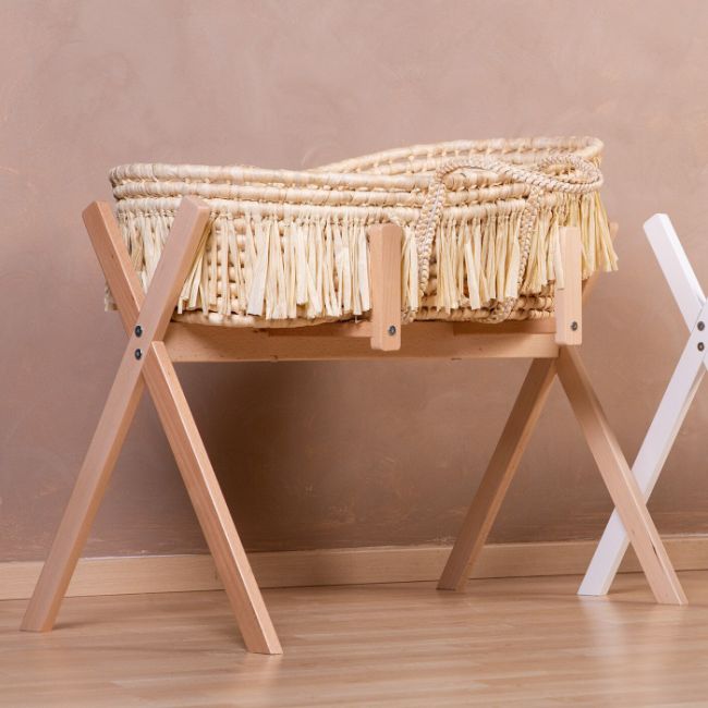 Suport pentru Cos bebe Moise Childhome si Centru de activitati, Lemn Natural ERFCH-TIPMBSN