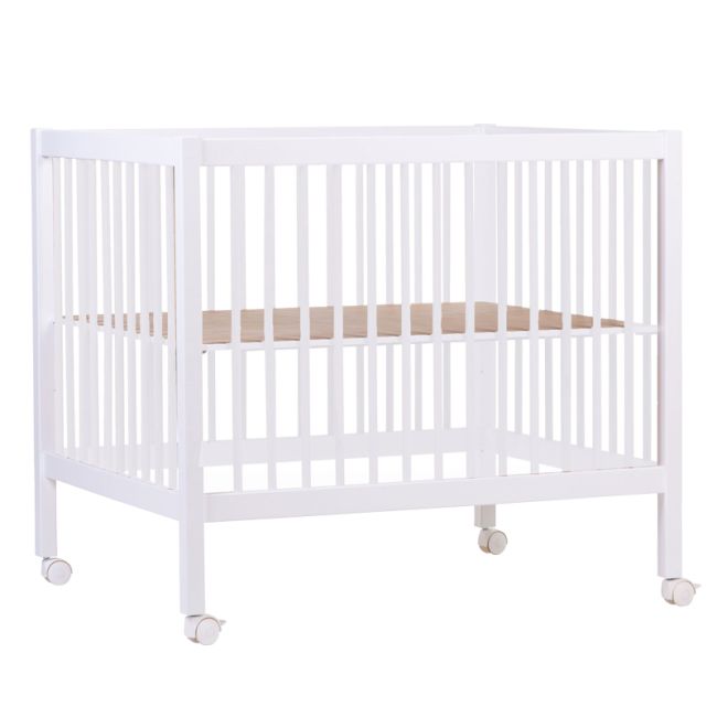 Tarc Childhome 97 cu roti 75x95 cm MDF Alb ERFCH-PA97W