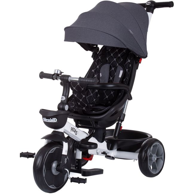 Tricicleta chipolino pegas cu sezut reversibil anthracite hubtrkpeg02201an