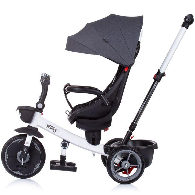 Tricicleta chipolino pegas cu sezut reversibil anthracite hubtrkpeg02201an