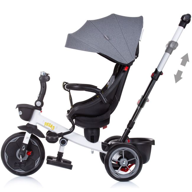 Tricicleta chipolino pegas cu sezut reversibil platinum hubtrkpeg02202pl