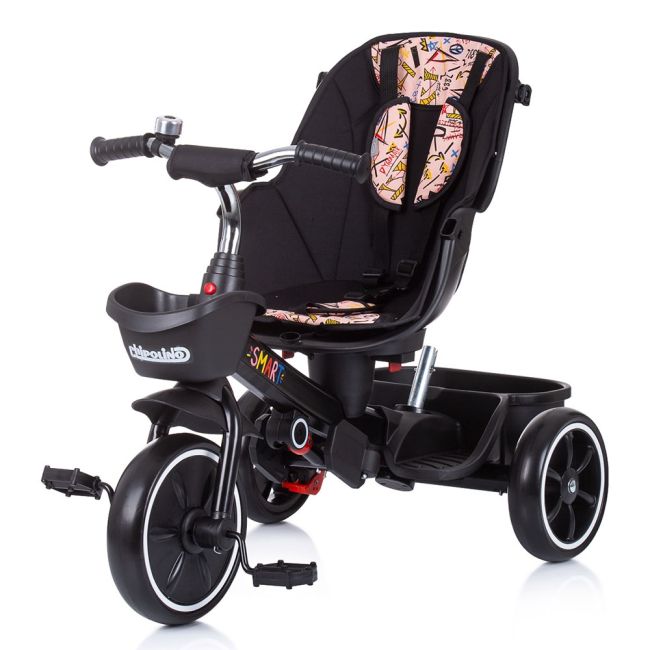 Tricicleta chipolino smart cu sezut reversibil pink hubtrksa02205pi