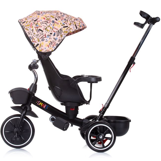 Tricicleta chipolino smart cu sezut reversibil pink hubtrksa02205pi