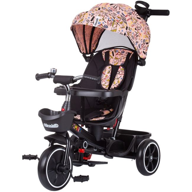 Tricicleta chipolino smart cu sezut reversibil pink hubtrksa02205pi