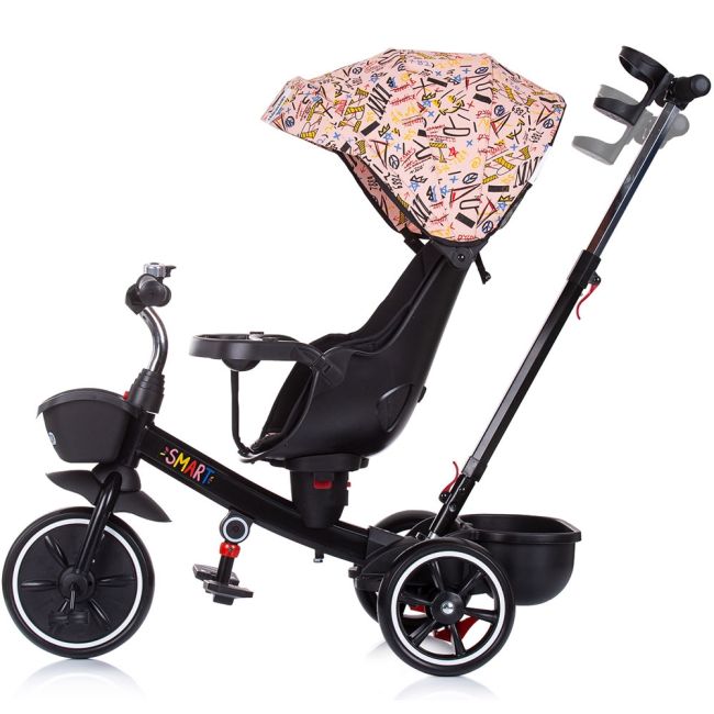 Tricicleta chipolino smart cu sezut reversibil pink hubtrksa02205pi