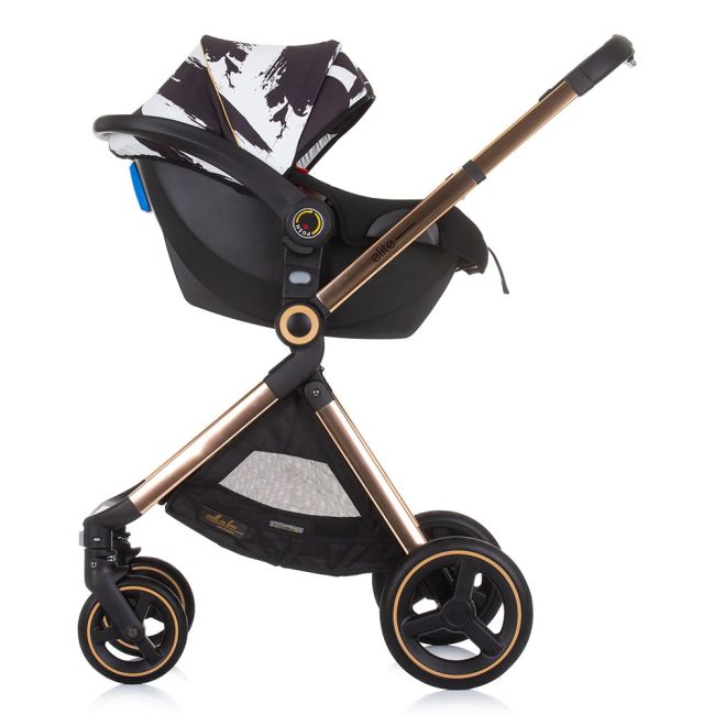 Carucior chipolino elite 3 in 1 black white hubkket02301bw