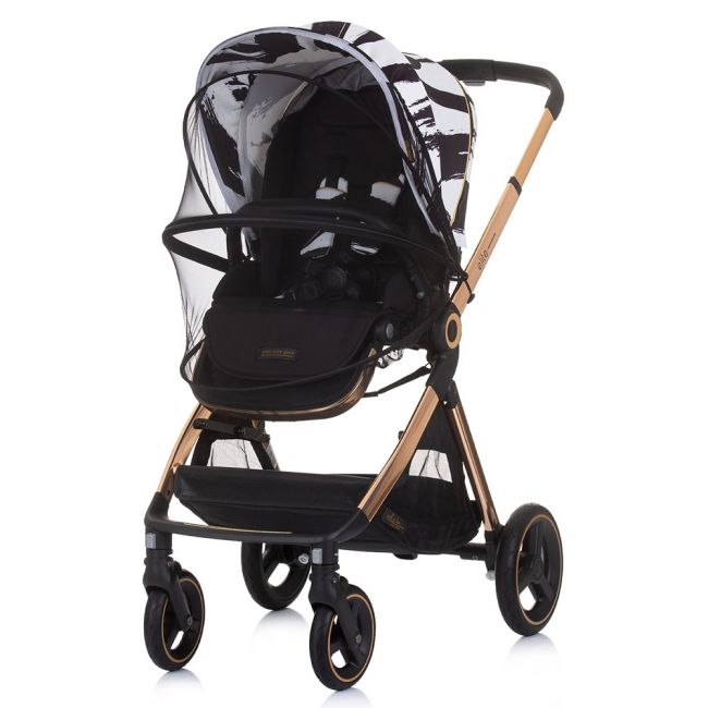 Carucior chipolino elite 3 in 1 black white hubkket02301bw