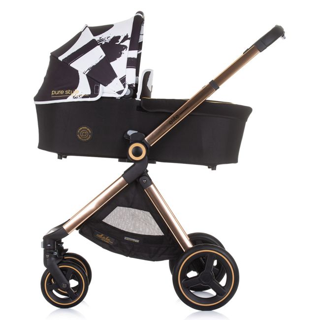 Carucior chipolino elite 3 in 1 black white hubkket02301bw