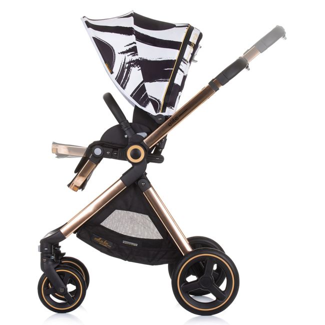 Carucior chipolino elite 3 in 1 black white hubkket02301bw