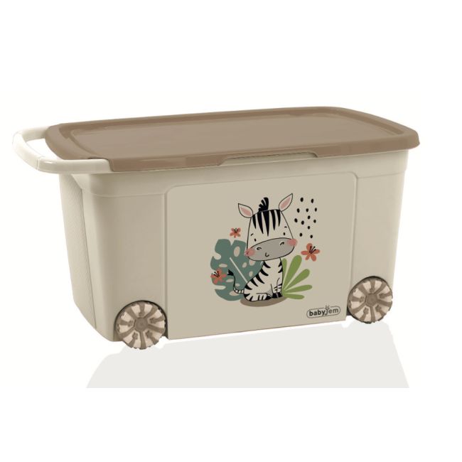 Cutie depozitare jucarii BabyJem, 40x43 cm (Culoare: Bej) JEMbj_8162