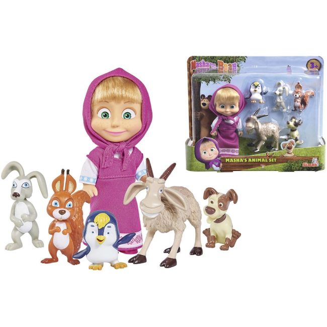 Jucarie simba masha and the bear masha and her animal friends hubs109301060
