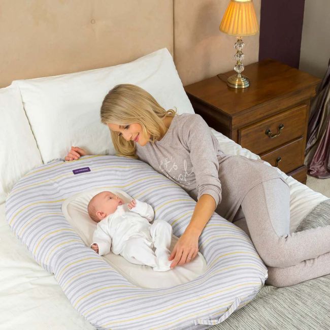 Perna multifunctionala pentru gravide, perna pentru alaptat si salteluta pentru dormit Mum2Me Clevamama 3220 SUPclvm_3220