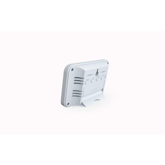 Termometru si higrometru digital de camera, ceas cu alarma, memorie, suport expandabil, alb, AirBi LINE BI1053