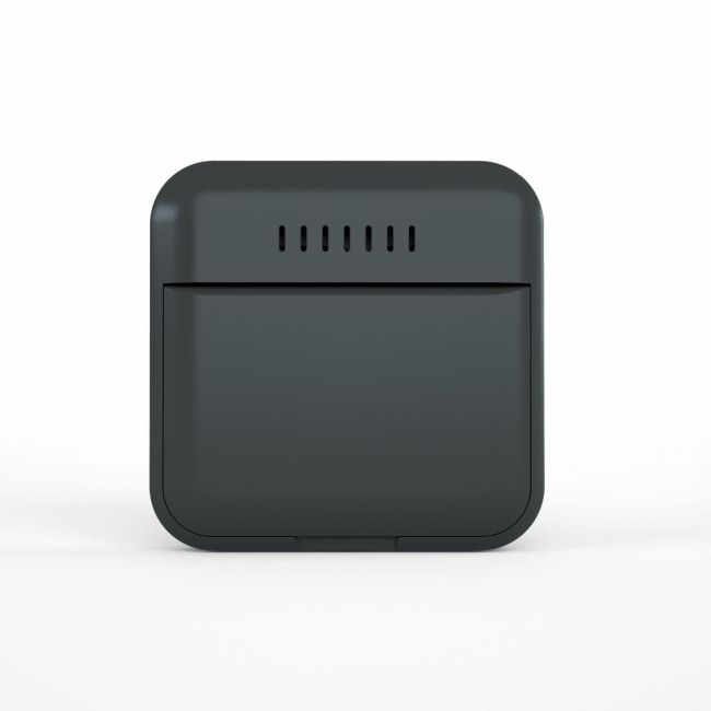 Termometru si higrometru digital de camera, ecran LCD, memorie, suport expandabil cu magnet, negru, AirBi SMILE BI1041