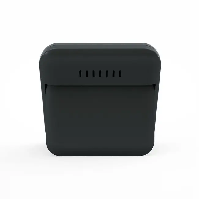 Termometru si higrometru digital de camera, ecran LCD, memorie, suport expandabil cu magnet, negru, AirBi SMILE BI1041