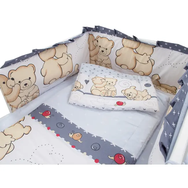 Aparatoare Laterala MyKids Teddy Friends Gri M1 120x60 00009099