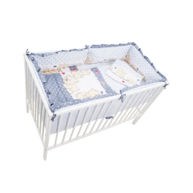 Aparatoare Laterala MyKids Teddy Friends Gri M2 140x70 00009100