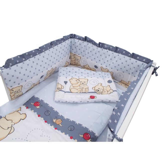 Aparatoare Laterala MyKids Teddy Friends Gri M2 140x70 00009100