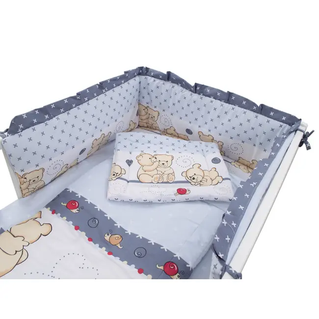 Aparatoare Laterala MyKids Teddy Friends Gri M2 140x70 00009100