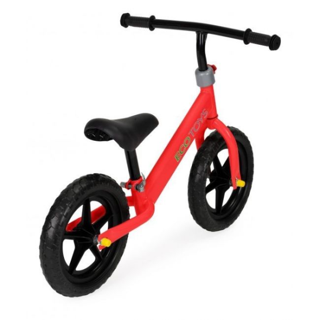Bicicleta fara pedale cu roti din spuma eva ecotoys jm-763 - rosu edeedijm-763red