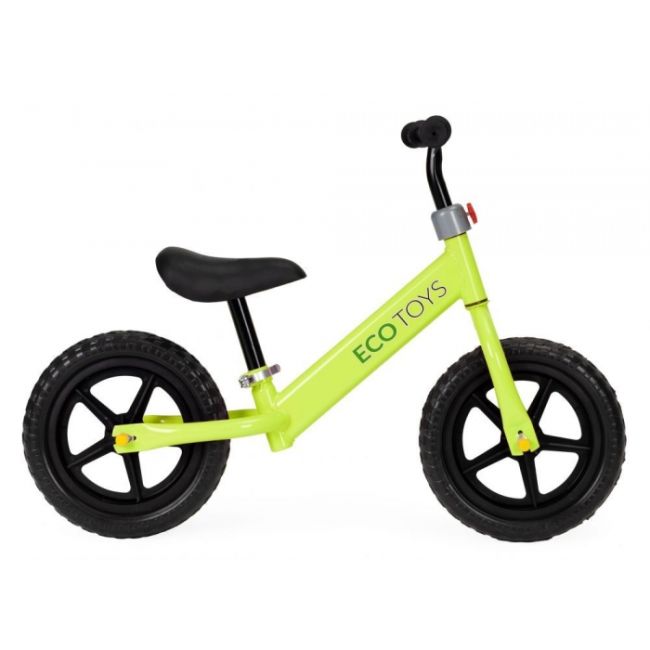 Bicicleta fara pedale cu roti din spuma eva ecotoys jm-763 - verde edeedijm-763verde