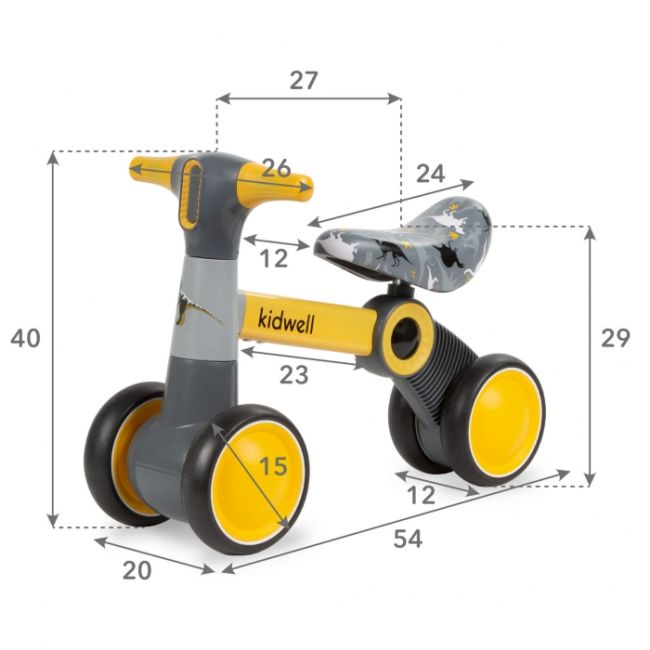 Bicicleta fara pedale kidwell petito dino edeedijedzpet01a0