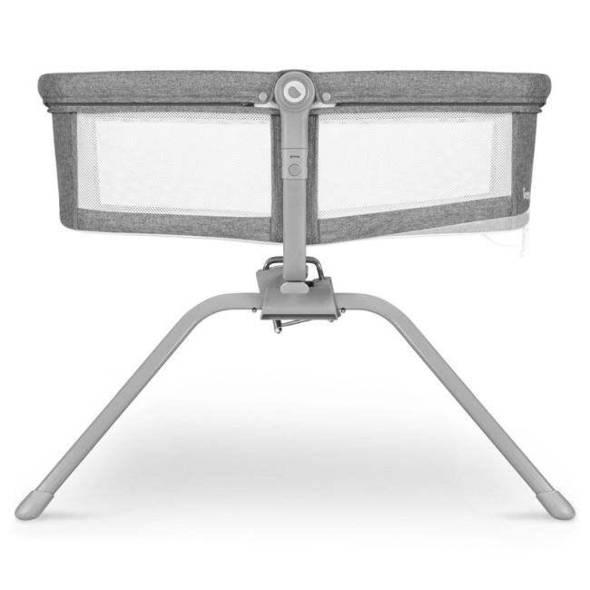 Lionelo - Patut balansoar Malin, 3 in 1, Pliabil, 0-9 kg, Geanta Transport, Asamblare Rapida, Ultra-Usor, Conform cu standardele europeane de securitate EN1130 si EN16890, Gri BYNLO-MALIN_GREY_STONE
