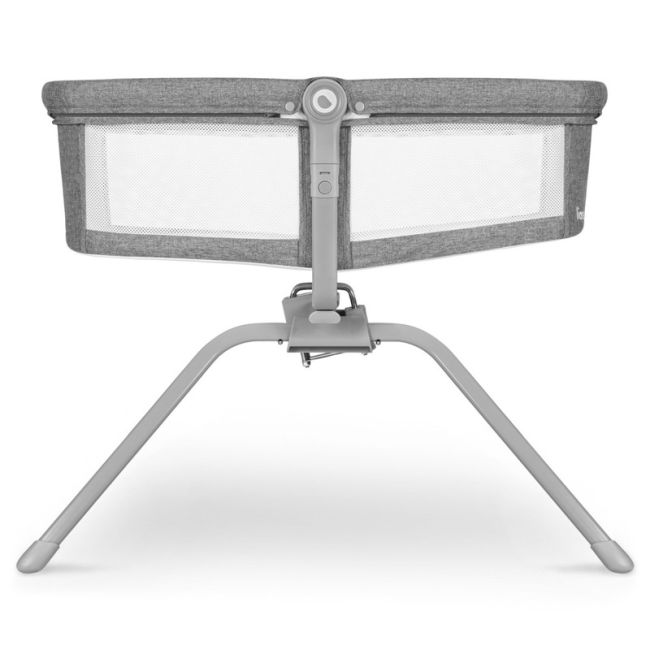 Lionelo - Patut balansoar Malin, 3 in 1, Pliabil, 0-9 kg, Geanta Transport, Asamblare Rapida, Ultra-Usor, Conform cu standardele europeane de securitate EN1130 si EN16890, Gri BYNLO-MALIN_GREY_STONE