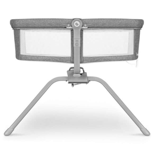 Lionelo - Patut balansoar Malin, 3 in 1, Pliabil, 0-9 kg, Geanta Transport, Asamblare Rapida, Ultra-Usor, Conform cu standardele europeane de securitate EN1130 si EN16890, Gri BYNLO-MALIN_GREY_STONE