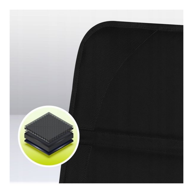 Lionelo - Protectie pentru bancheta masinii, Sikker, Material Oxford 600D, 121,5 x 47,5 cm, Negru BYNLO-SIKKER_BLACK_CARBON
