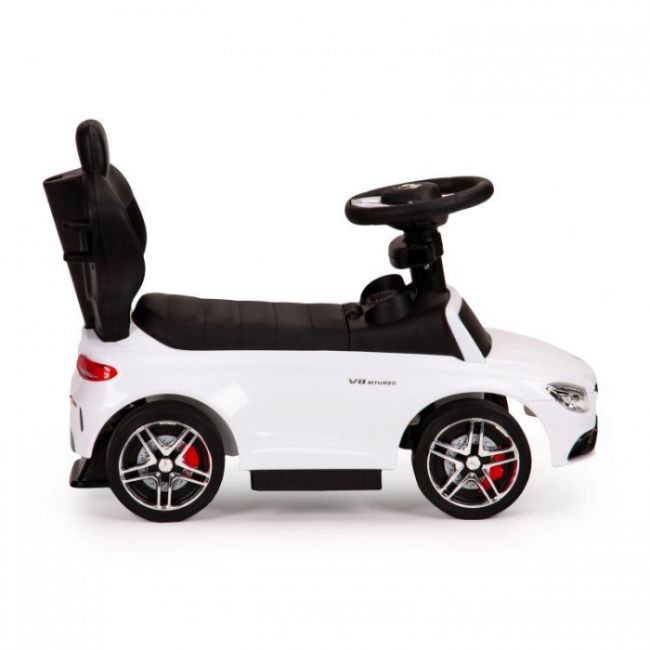 Masinuta de impins cu maner mercedes ecotoys 639 - alb edeedi639white