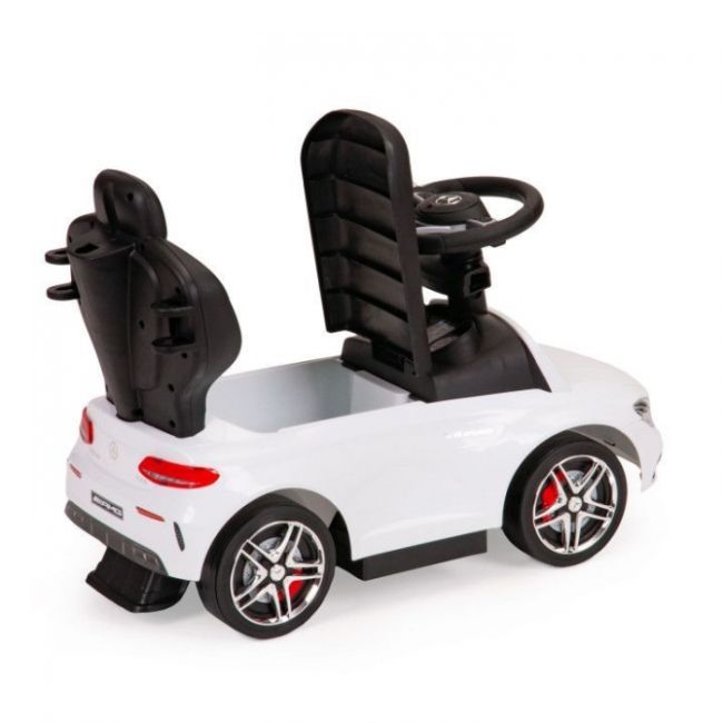 Masinuta de impins cu maner mercedes ecotoys 639 - alb edeedi639white