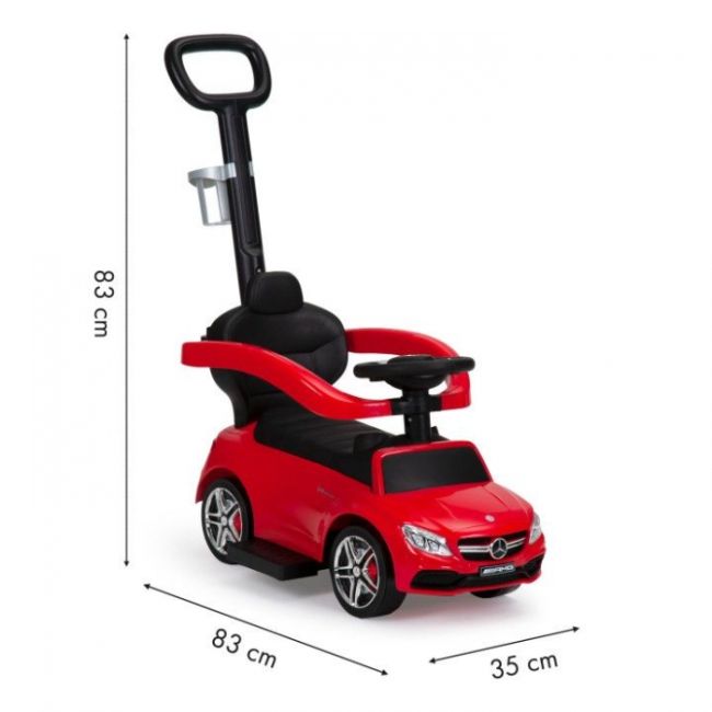 Masinuta de impins cu maner mercedes ecotoys 639 - rosu edeedi639red