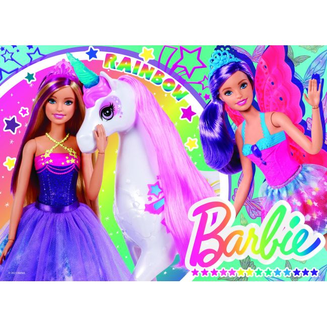 Puzzle de colorat maxi - barbie (4 x 48 de piese)