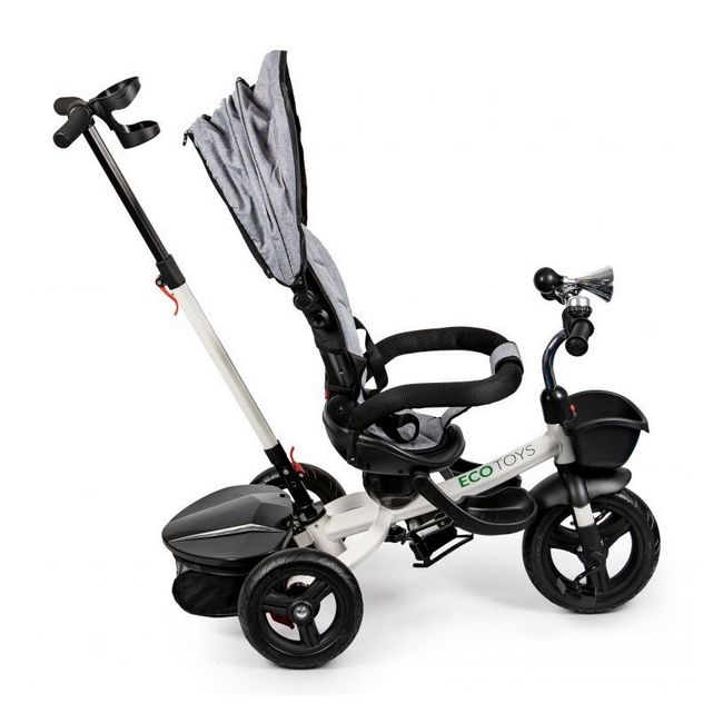 Tricicleta cu sezut reversibil ecotoys jm-311 - gri edeedijm-311grey