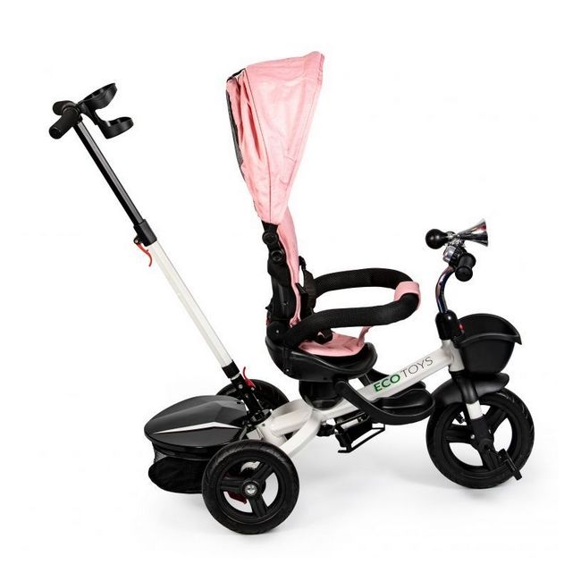Tricicleta cu sezut reversibil ecotoys jm-311 - roz edeedijm-311pink