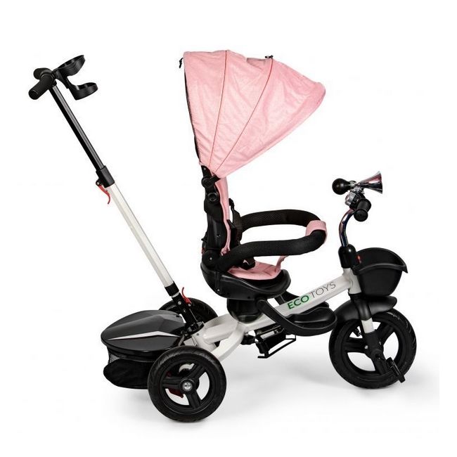 Tricicleta cu sezut reversibil ecotoys jm-311 - roz edeedijm-311pink