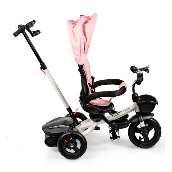 Tricicleta cu sezut reversibil ecotoys jm-311 - roz edeedijm-311pink