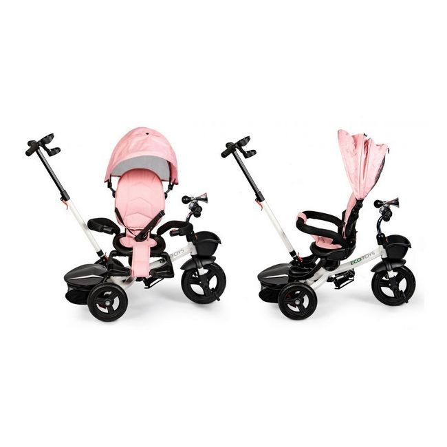 Tricicleta cu sezut reversibil ecotoys jm-311 - roz edeedijm-311pink