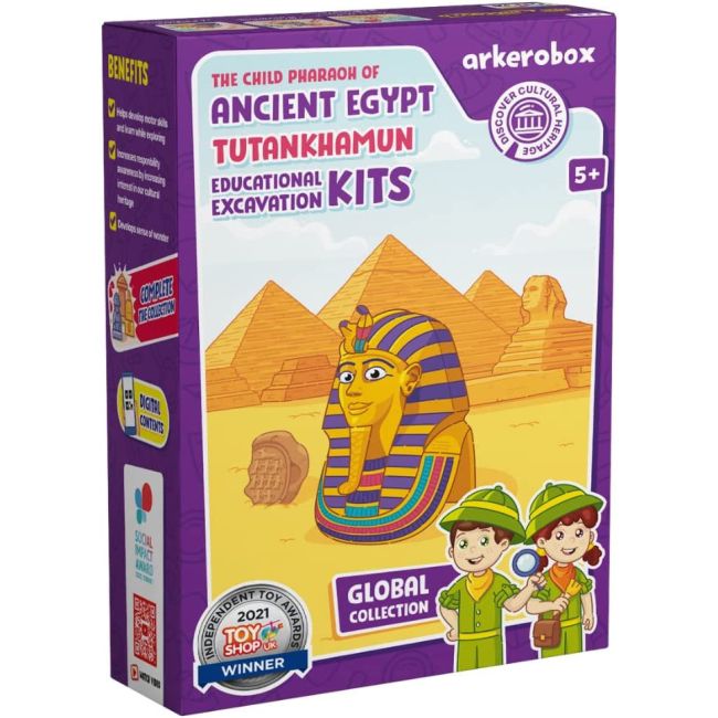 Arkerobox - Set arheologic educational si puzzle 3D, Egiptul Antic, Tutankhamon JEMARK2230