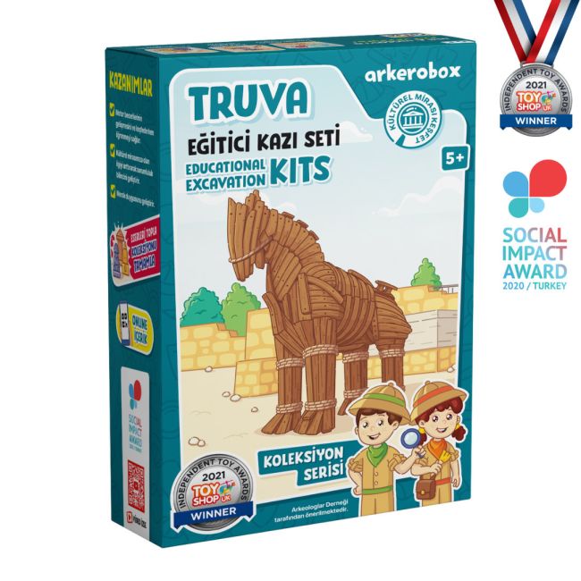 Arkerobox - Set arheologic educational si puzzle 3D, Grecia Antica, Calul Troian JEMARK2179