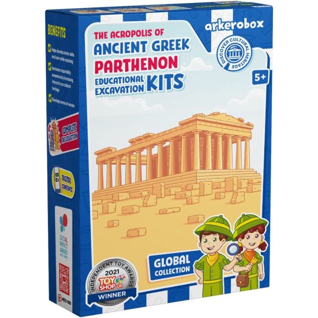 Arkerobox - Set arheologic educational si puzzle 3D, Grecia antica, Parthenon JEMARK2254