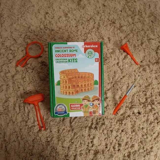 Arkerobox - Set arheologic educational si puzzle 3D, Roma antica, Colosseum JEMARK2247