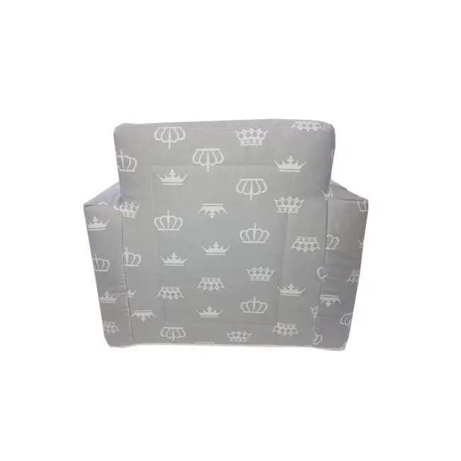 Fotoliu din burete pentru copii MyKids Coronite Gri 00086705