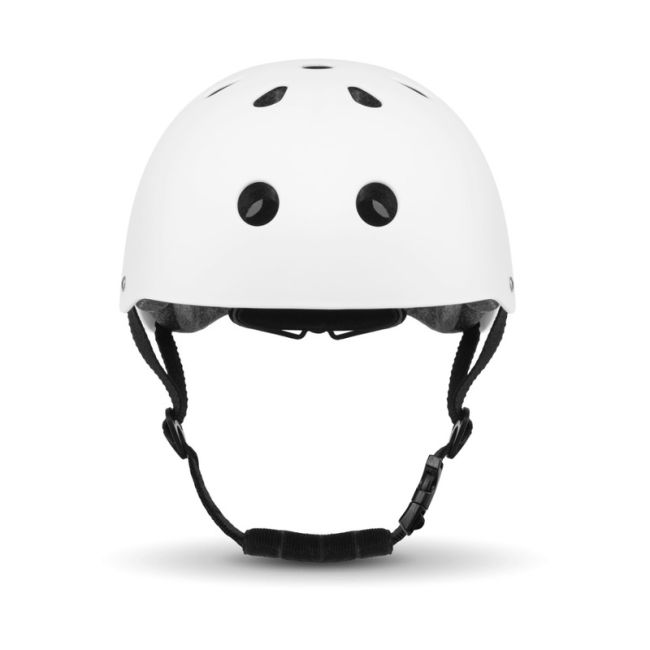 Lionelo - Casca pentru copii, Reglabila 50-56 cm, Din ABS si EPS, Conform cu standrdul EN1078, Alb BYNLO-HELMET_WHITE